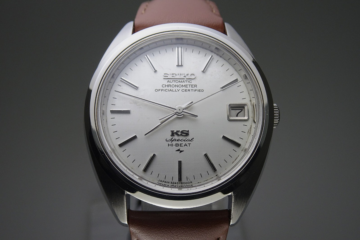 Vintage 1973 JAPAN KING SEIKO CHRONOMETER SPECIAL 5245-6000 25Jewels Automatic.