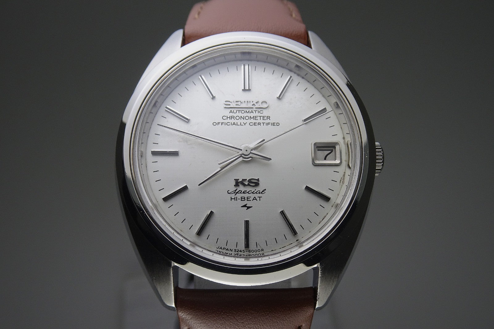 Vintage 1973 JAPAN KING SEIKO CHRONOMETER SPECIAL 5245-6000 25Jewels Automatic.