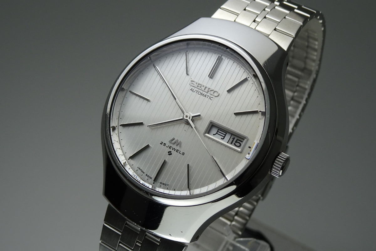 Serviced Vintage 1975 JAPAN SEIKO LORD MATIC WEEKDATER 5606-8120 25J Automatic.