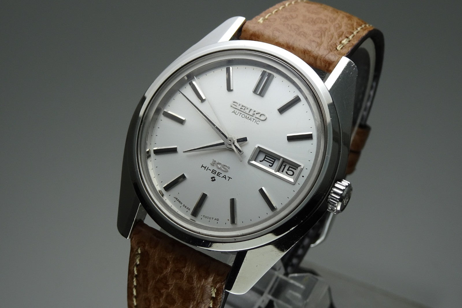 Vintage 1970 JAPAN KING SEIKO CALENDAR 5626-7000 25Jewels Automatic.