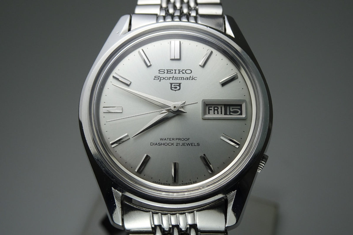 Vintage 1967 JAPAN SEIKO SPORTSMATIC5 6619-7070 21Jewels Automatic.