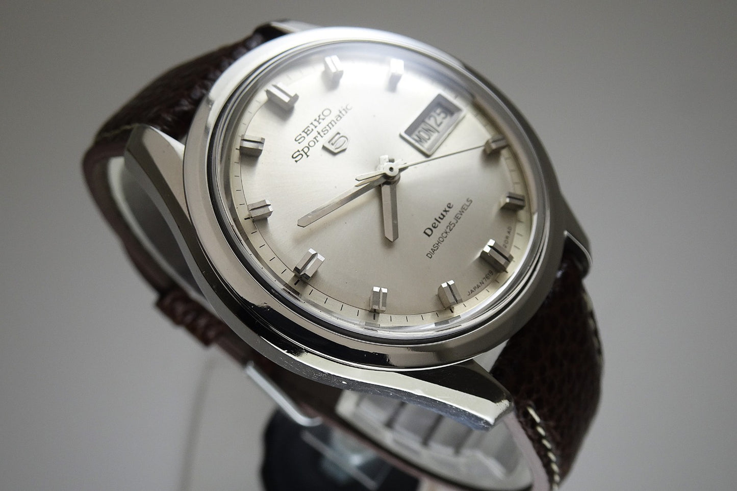 Serviced Vintage 1966 JAPAN SEIKO SPORTSMATIC5 DX 7619-9010 25Jewels Automatic.
