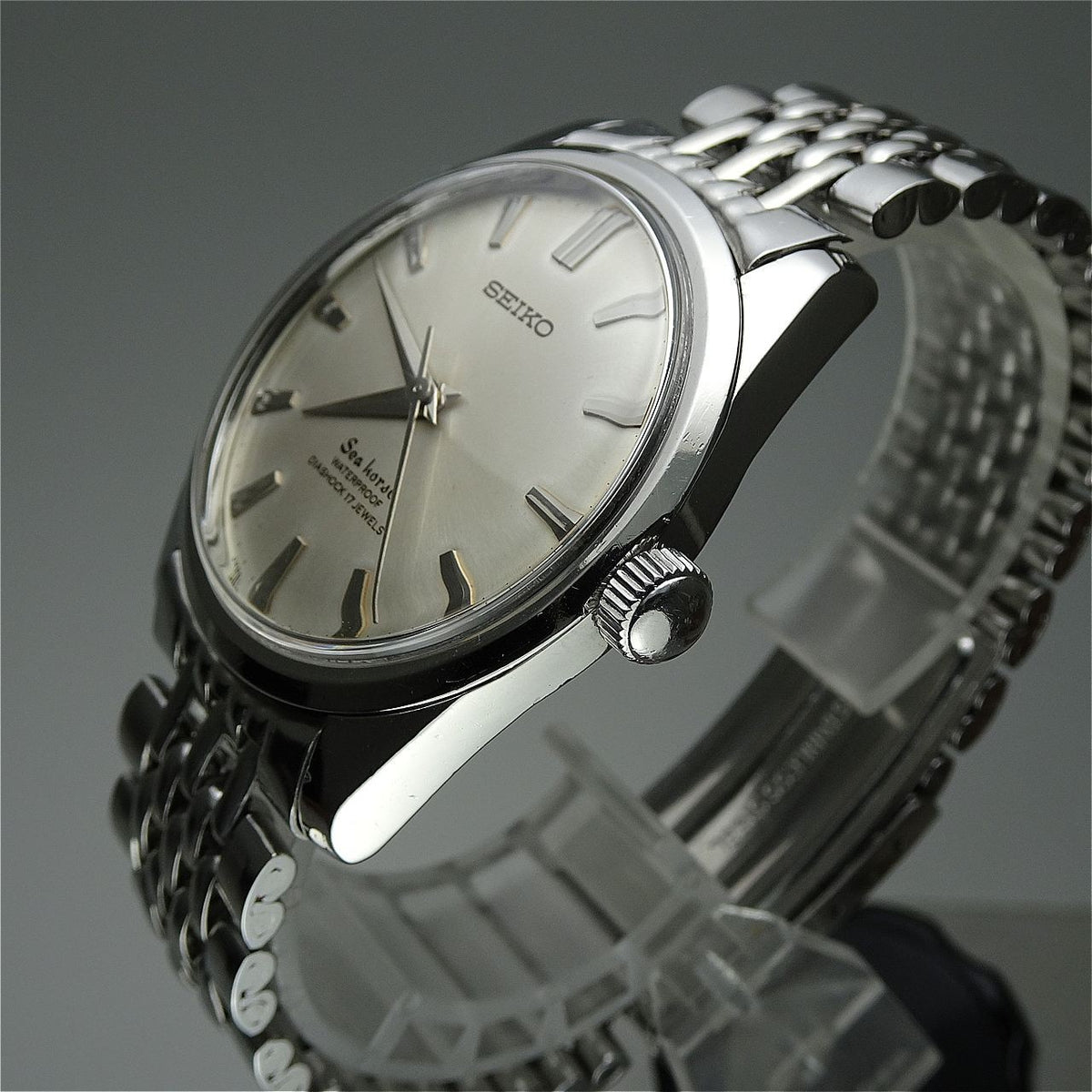 Serviced Vintage 1965 JAPAN SEIKO SEA HORSE 66-8980 17Jewels Hand-winding.
