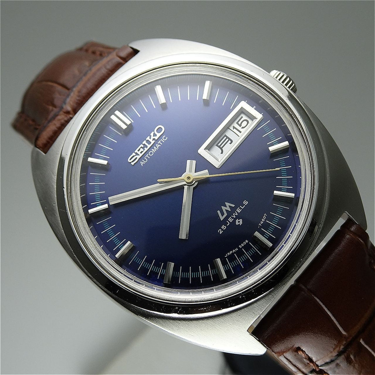 Serviced  Vintage 1971 JAPAN SEIKO LORD MATIC WEEKDATER 5606-7140 25J Automatic.