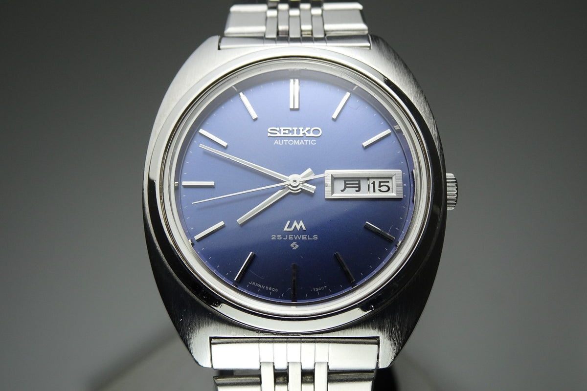 Serviced Vintage 1972 JAPAN SEIKO LORD MATIC WEEKDATER 5606-7140 25J Automatic.