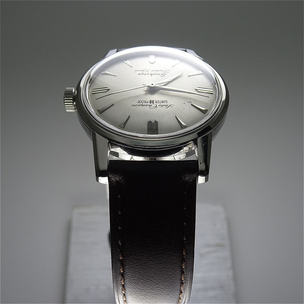 Vintage 1963 JAPAN SEIKO CHAMPION Seahorse J13046 23Jewels Hand-winding.