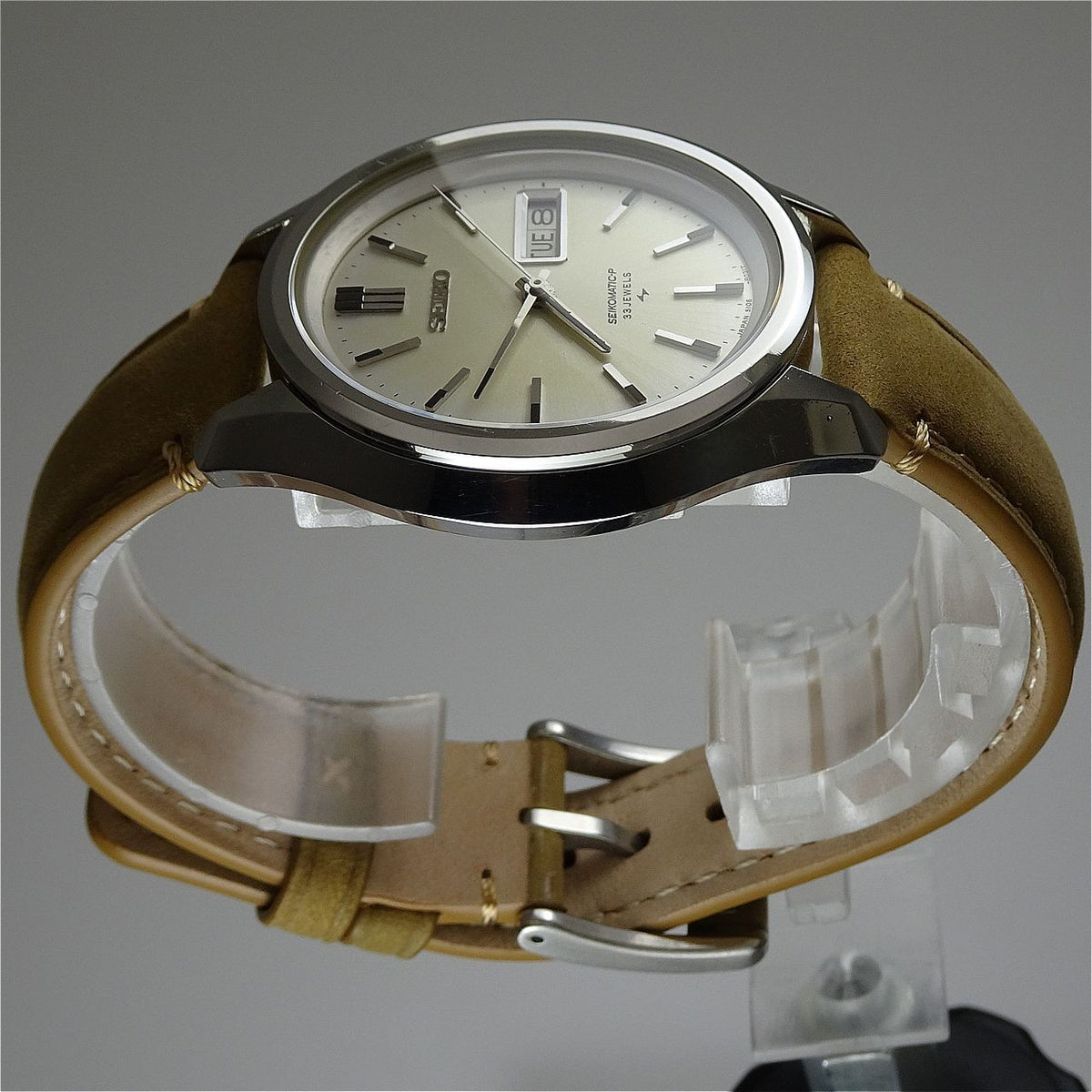 Vintage 1969 JAPAN SEIKO SEIKOMATIC-P WEEKDATER 5106-8020 33Jewels Automatic.