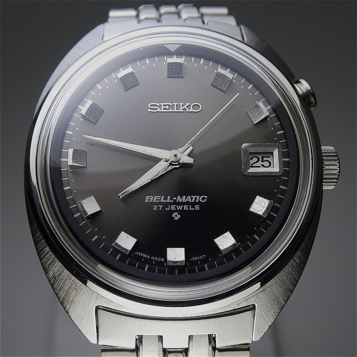 Vintage 1969 JAPAN SEIKO SEIKO BELL-MATIC CALENDAR 4005-7000 27Jewels Automatic.