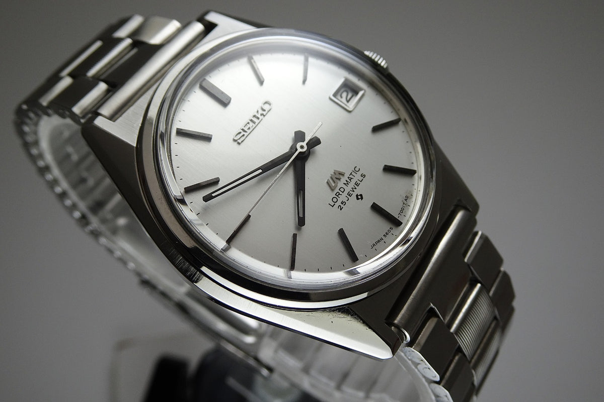 Vintage 1970 JAPAN SEIKO LORD MATIC CALENDAR 5605-7020 25Jewels Automatic.