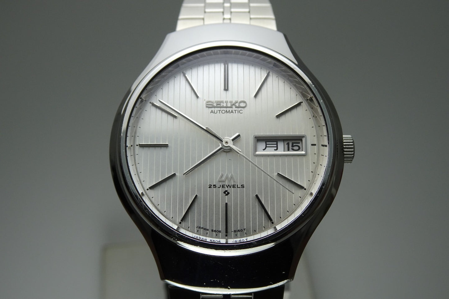 Serviced Vintage 1975 JAPAN SEIKO LORD MATIC WEEKDATER 5606-8120 25J Automatic.