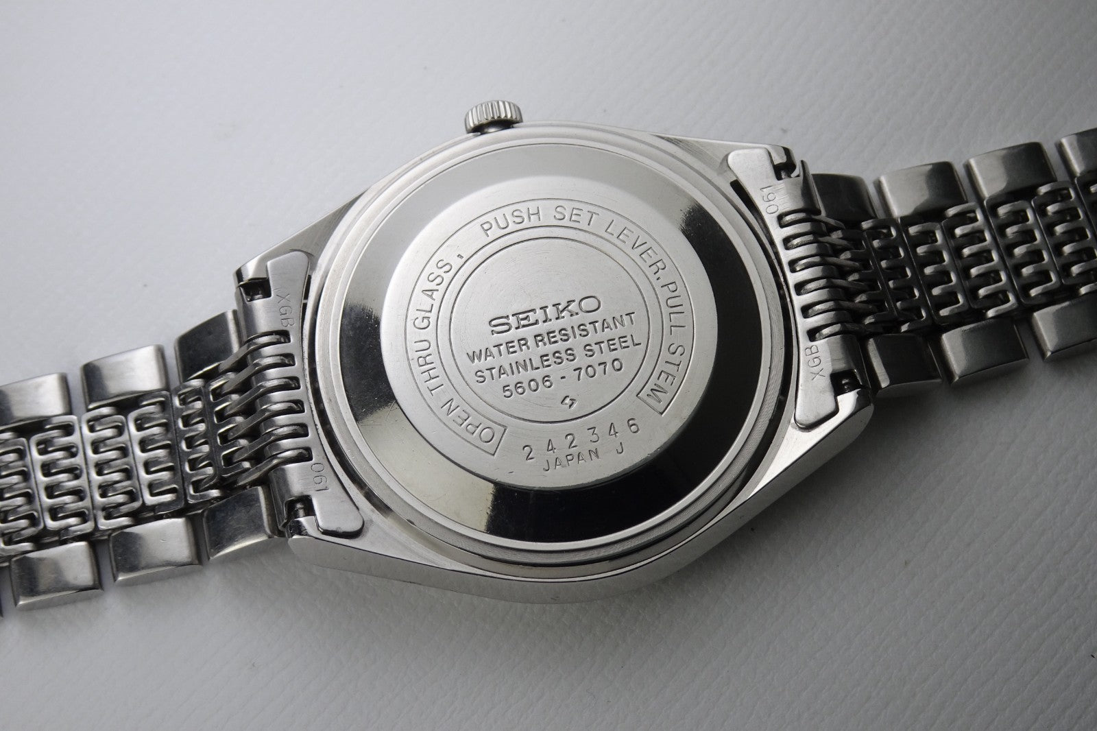 Serviced Vintage 1972 JAPAN SEIKO LORD MATIC WEEKDATER 5606-7070 23J Automatic.