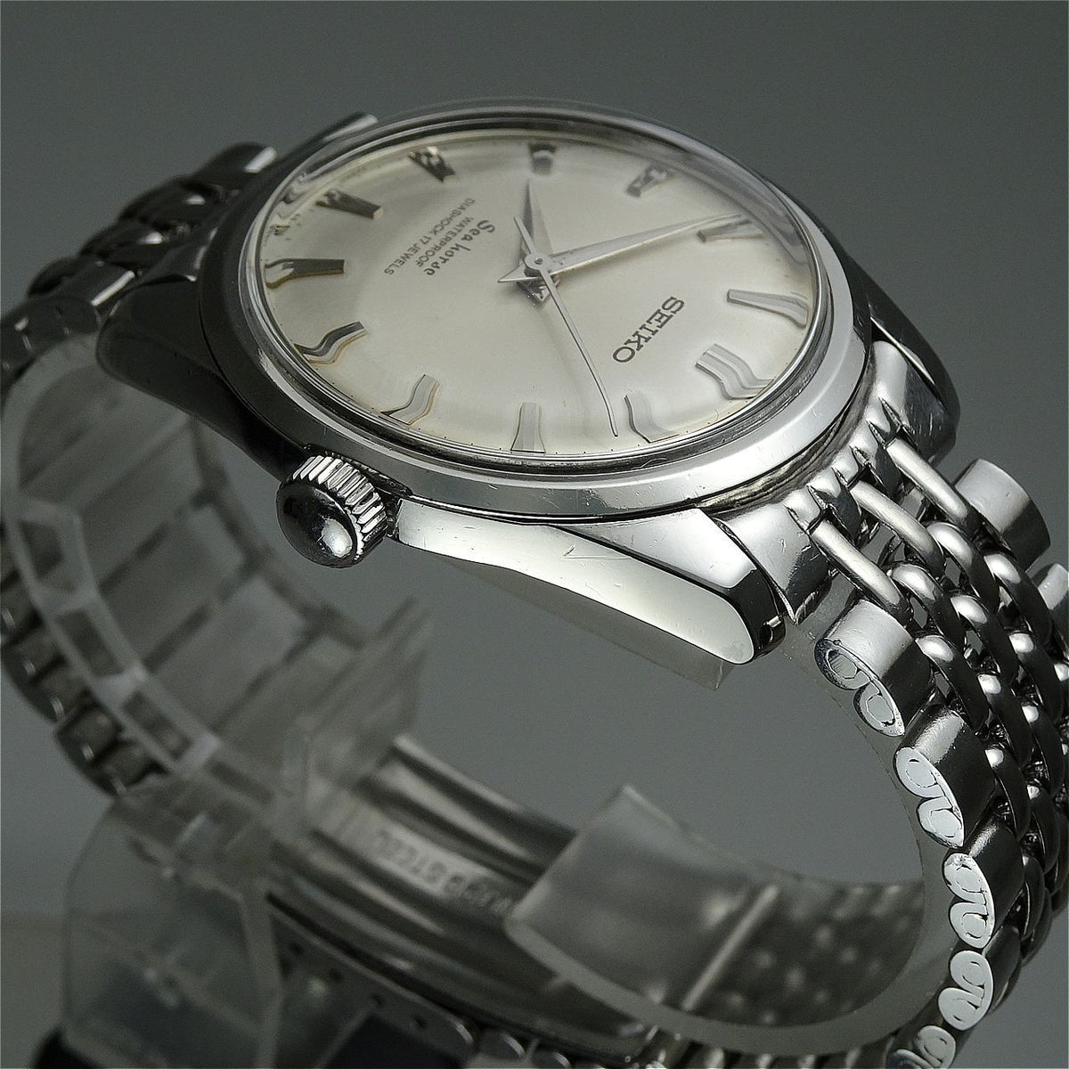Serviced Vintage 1965 JAPAN SEIKO SEA HORSE 66-8980 17Jewels Hand-winding.
