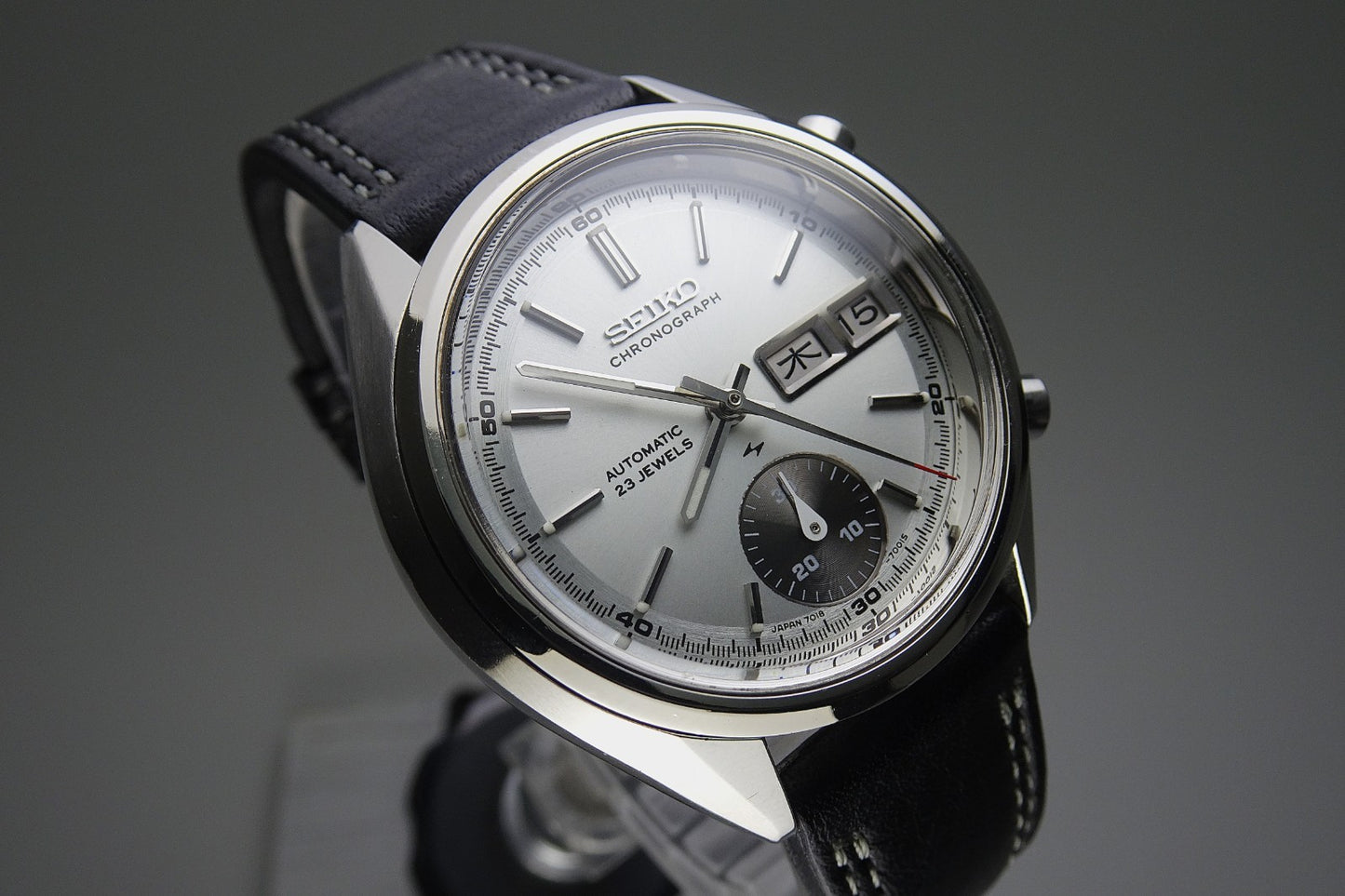 Vintage 1971 JAPAN SEIKO CHRONOGRAPH 7018-7000 23Jewels Automatic.