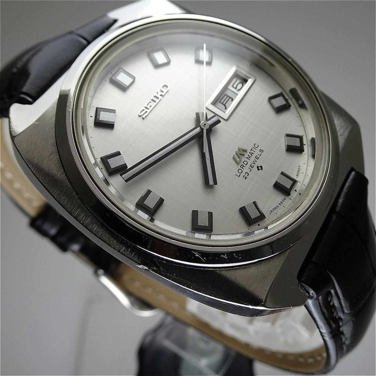 Vintage 1969 JAPAN SEIKO LORD MATIC WEEKDATER 5606-9030 23Jewels Automatic.