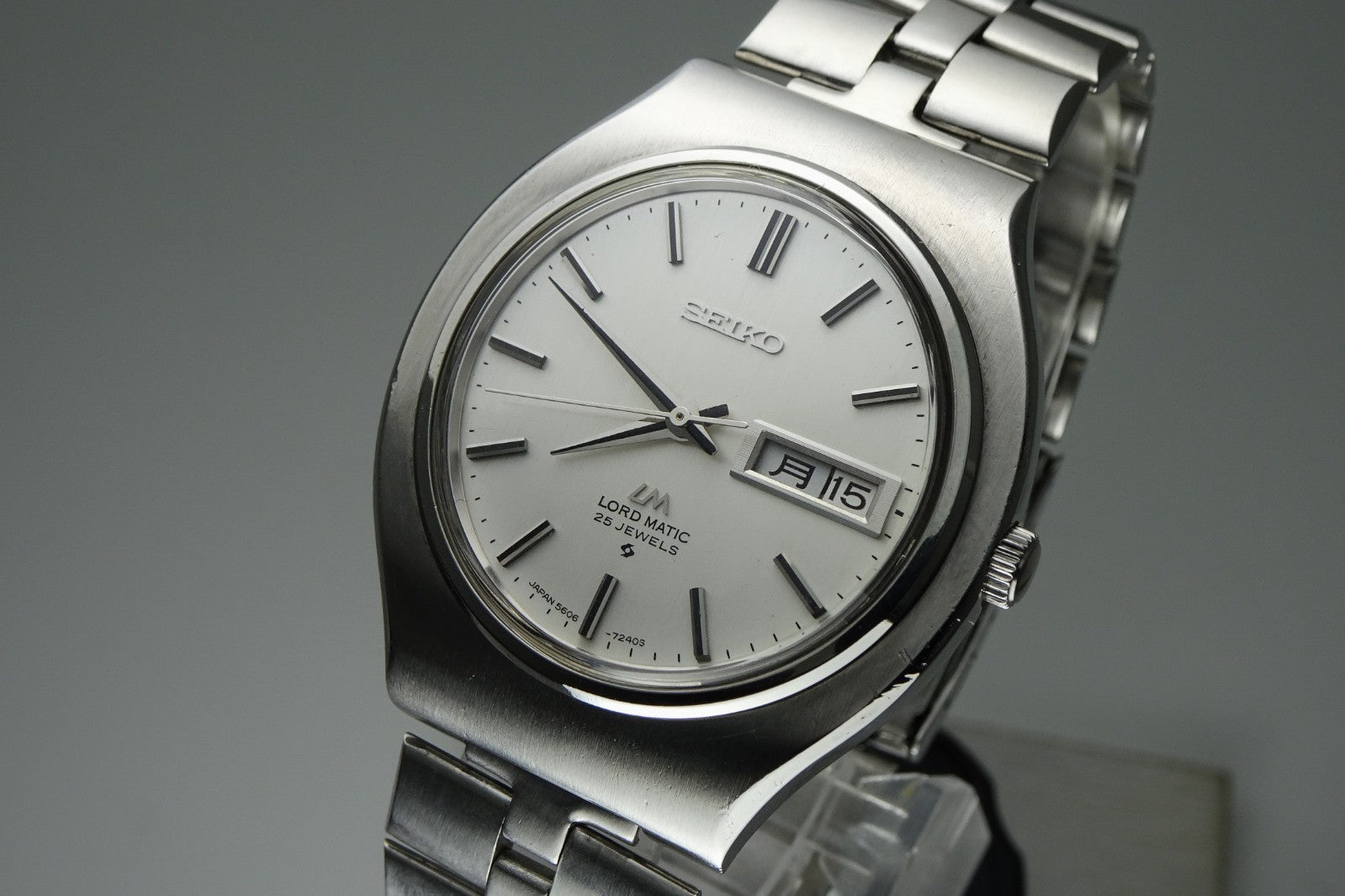 Vintage 1969 JAPAN SEIKO LORD MATIC WEEKDATER 5606-7120 25Jewels Automatic.