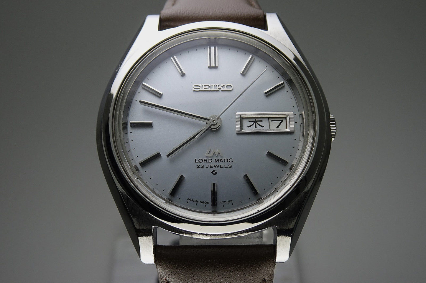 Serviced Vintage 1968 JAPAN SEIKO LORD MATIC WEEKDATER 5606-7070 23J Automatic.