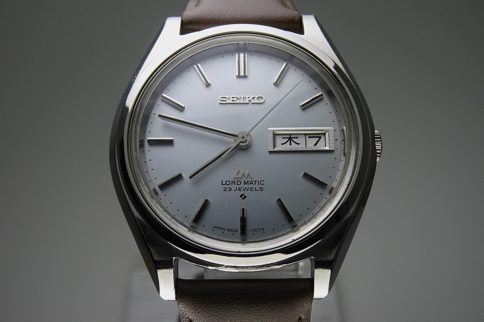 Serviced Vintage 1968 JAPAN SEIKO LORD MATIC WEEKDATER 5606-7070 23J Automatic.