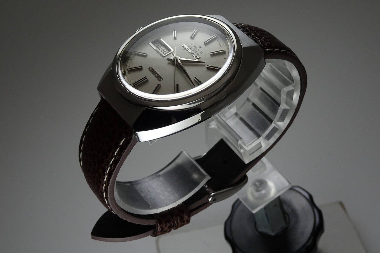 Vintage 1970 JAPAN SEIKO PRESMATIC WEEKDATER 5146-7040 27Jewels Automatic.