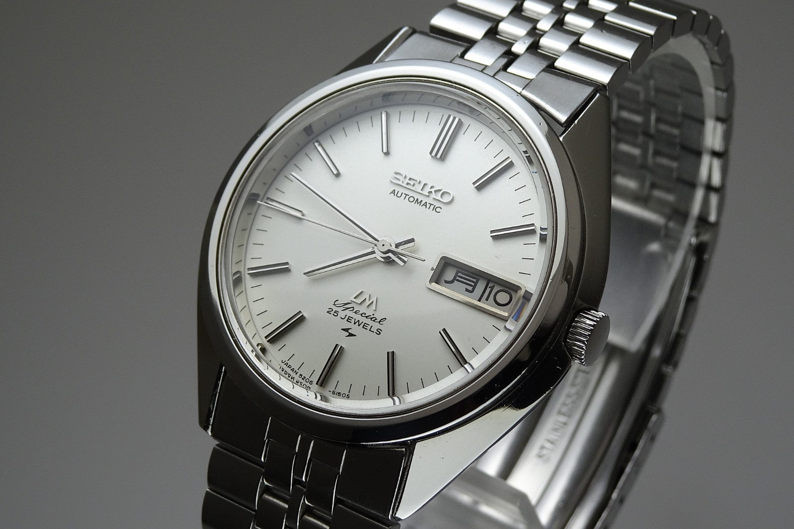 Vintage 1972 JAPAN SEIKO LORD MATIC SPECIAL WEEKDATER 5206-6130 25J Automatic.