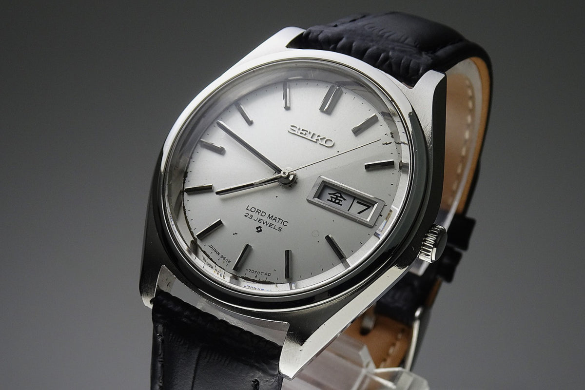 Vintage 1968 JAPAN SEIKO LORD MATIC WEEKDATER 5606-7070 23Jewels Automatic.