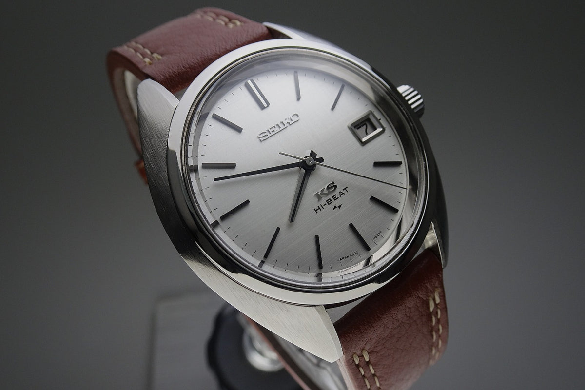 Serviced  Vintage 1970 JAPAN KING SEIKO CALENDAR 4502-7010 25J Hand-winding.