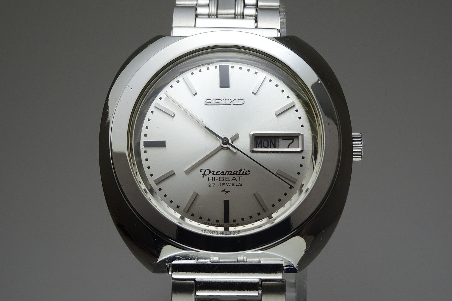 Vintage 1969 JAPAN SEIKO 51 PRESMATIC WEEKDATER 5146-7030 27Jewels Automatic.