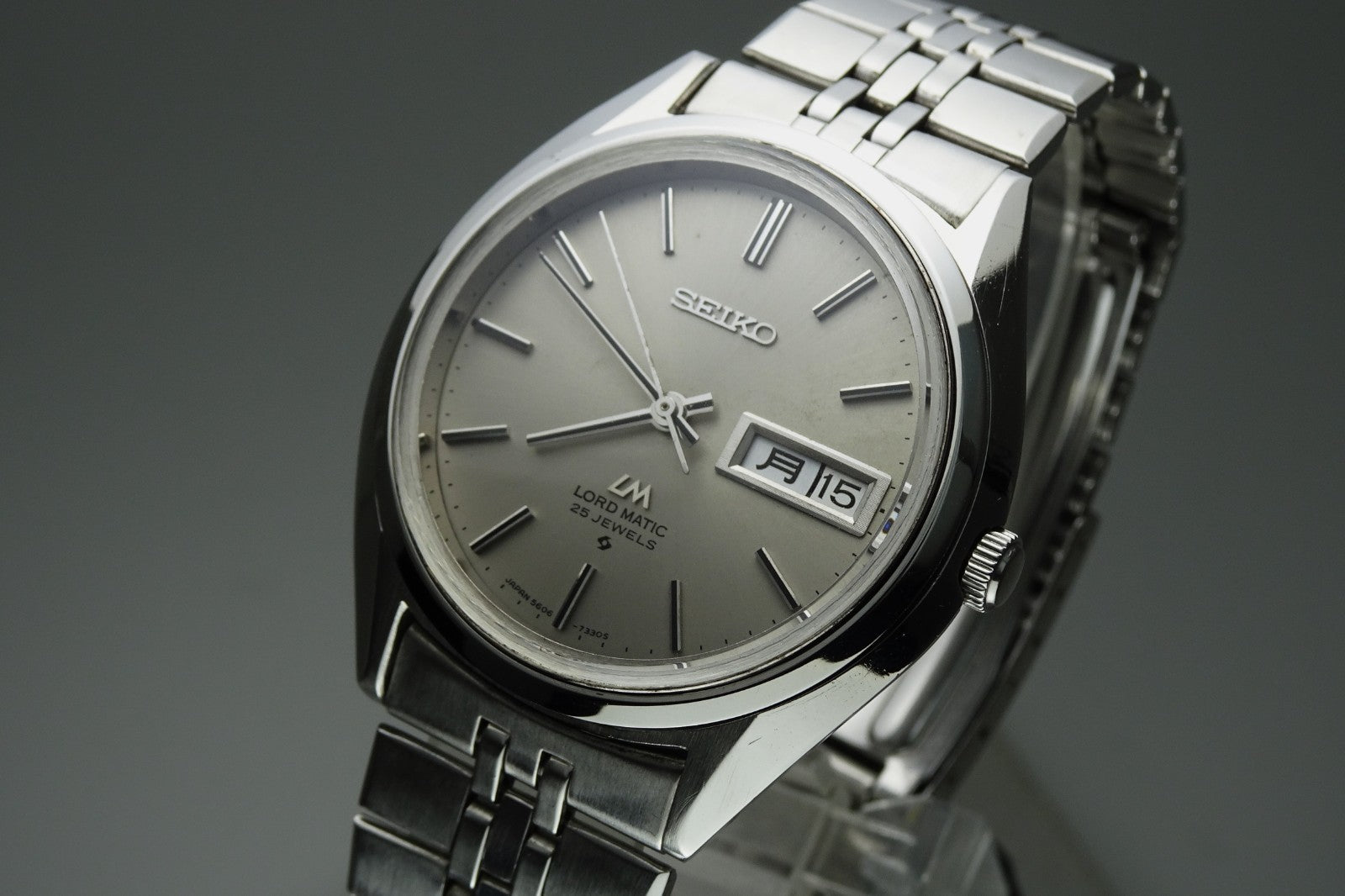 Vintage 1971 JAPAN SEIKO LORD MATIC WEEKDATER 5606-7190 25Jewels Automatic.