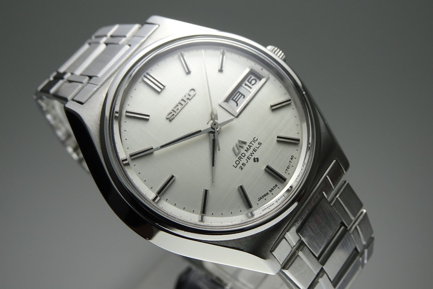 Serviced Vintage 1969 JAPAN SEIKO LORD MATIC WEEKDATER 5606-7010 25J Automatic.