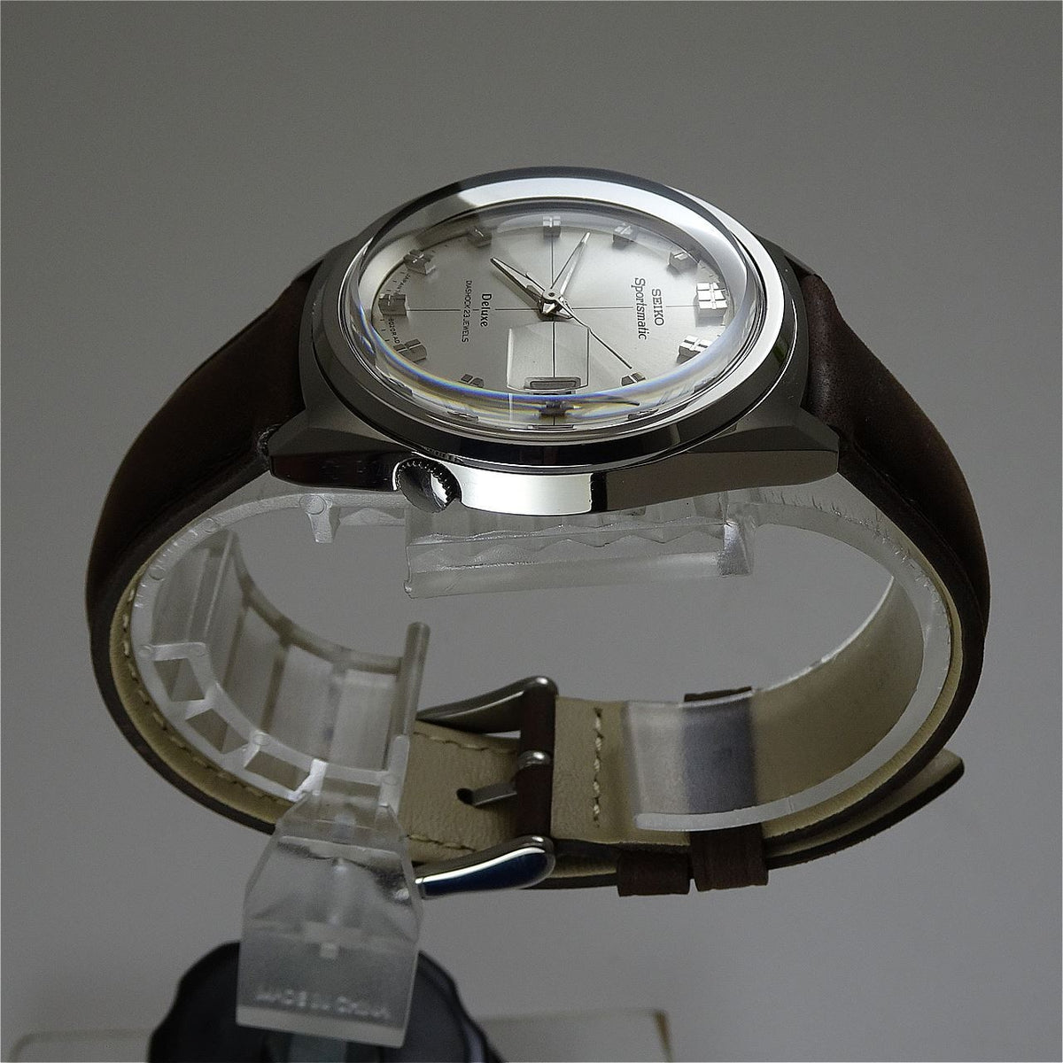 Vintage 1966 JAPAN SEIKO SPORTSMATIC CALENDAR DELUXE 7605-8010 23Jewels Automati
