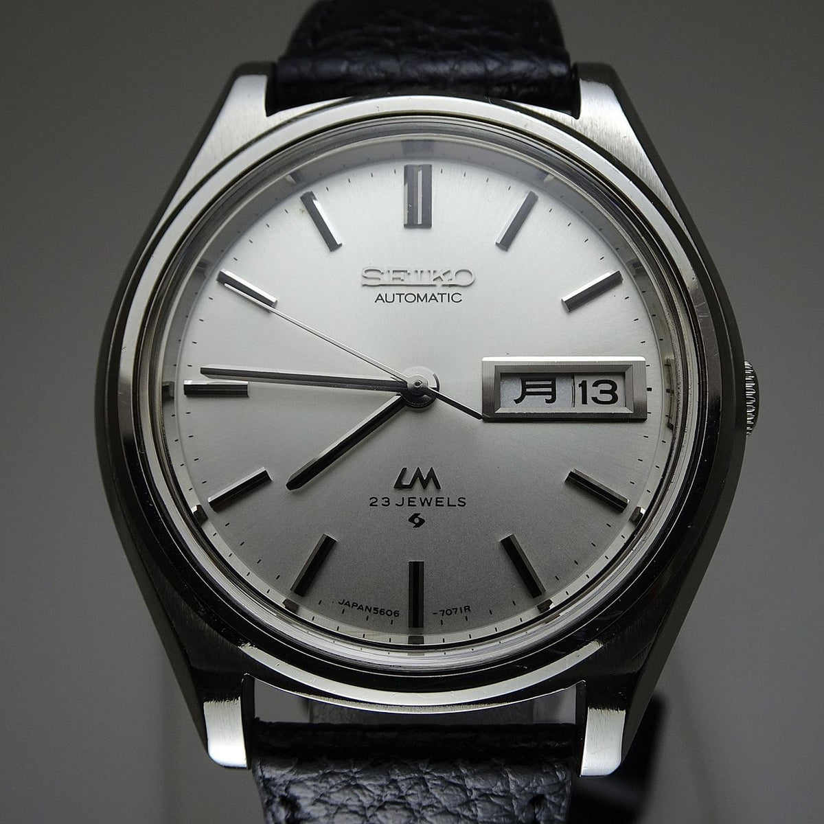 Vintage 1973 JAPAN SEIKO LORD MATIC WEEKDATER 5606-7071 23Jewels Automatic.