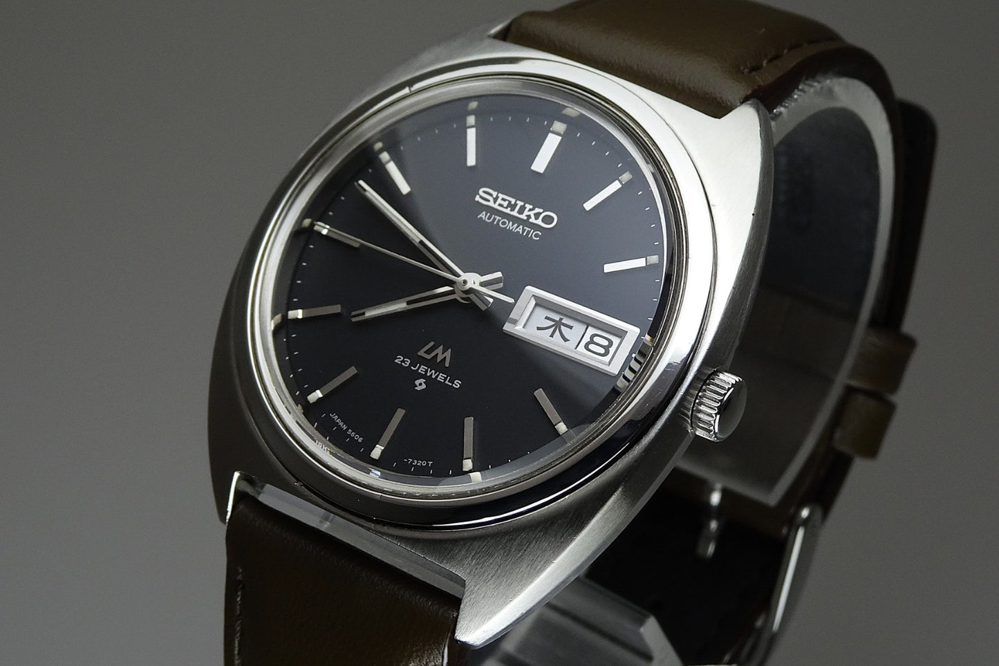 Vintage 1970 JAPAN SEIKO LORD MATIC WEEKDATER 5606-7140 23Jewels Automatic.