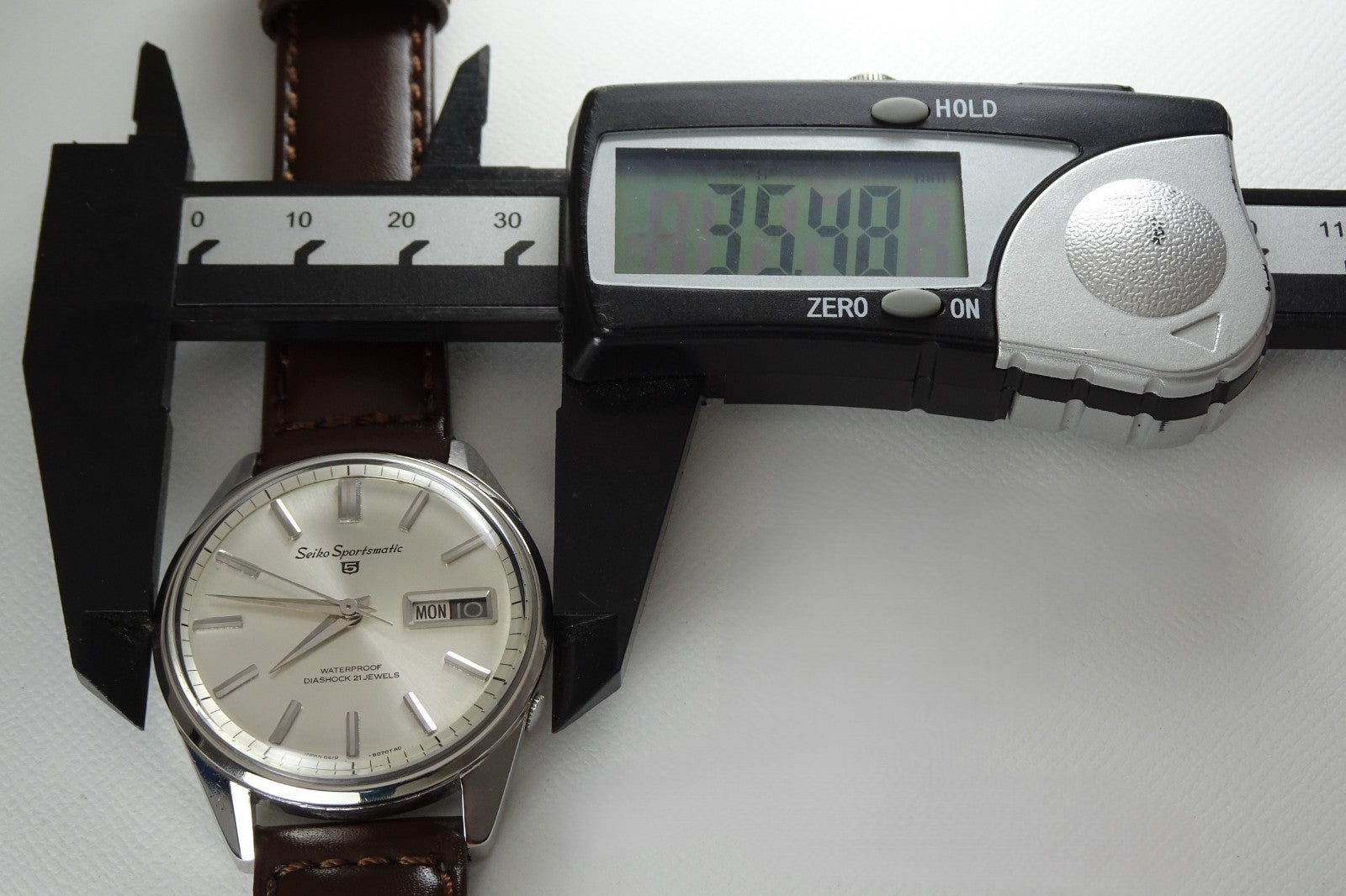 Vintage 1965 JAPAN SEIKO SPORTSMATIC5 6619-8050 21Jewels Automatic.