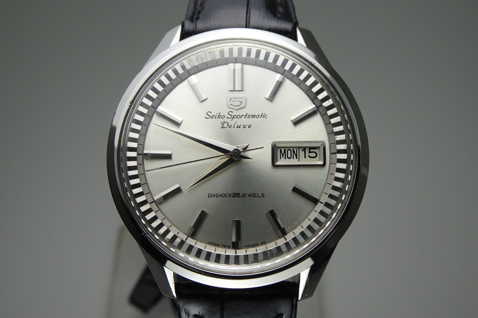 Vintage 1965 JAPAN SEIKO 76 SPORTSMATIC5 DX 7619-7060 25Jewels Automatic.