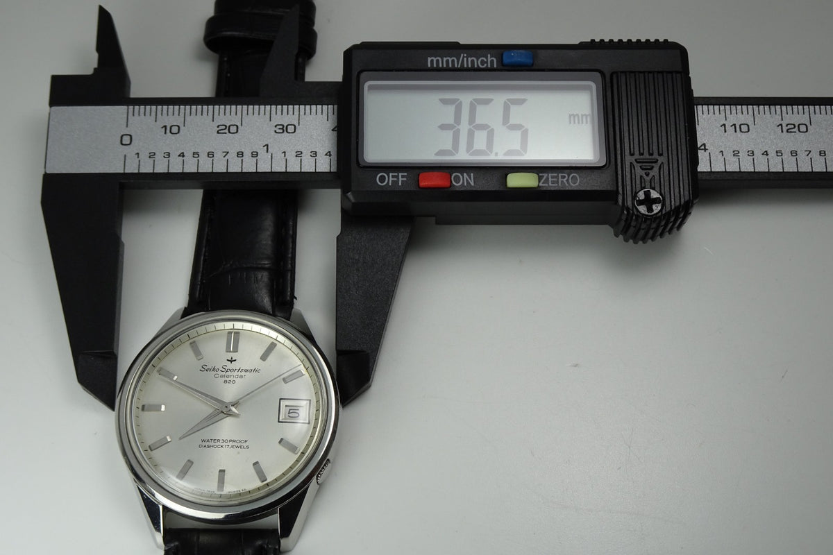 Vintage 1965 JAPAN SEIKO SPORTSMATIC CALENDAR 7625-8070 17Jewels Automatic.
