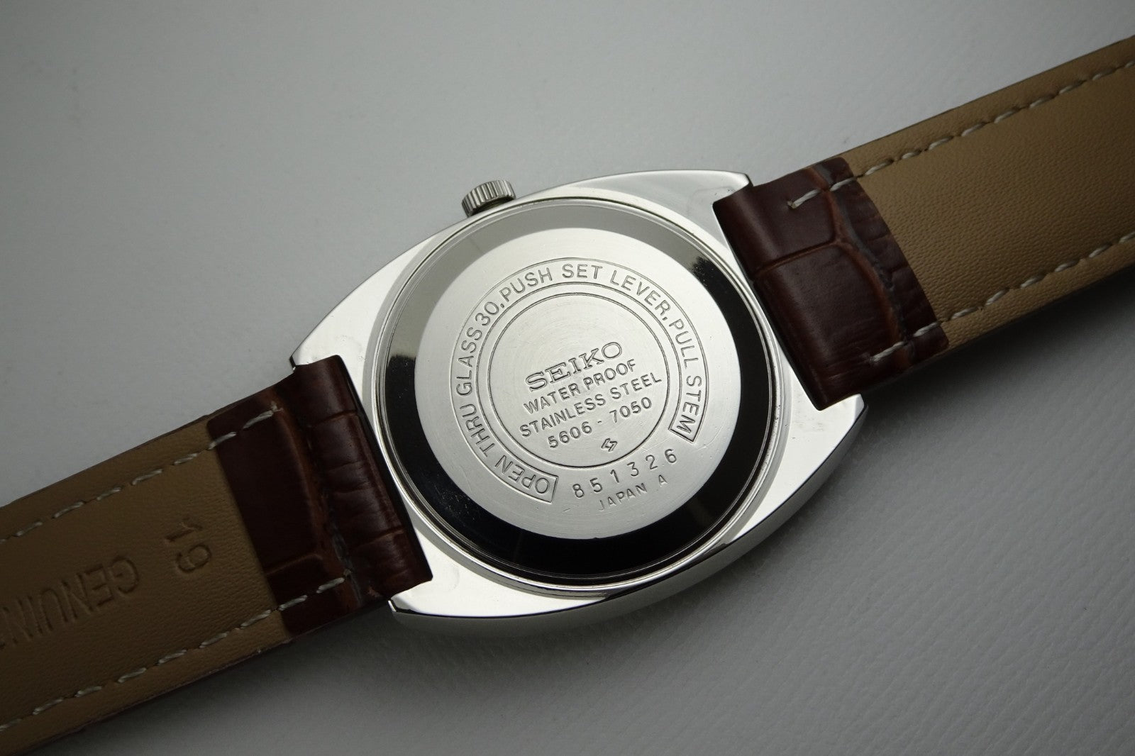 Vintage 1968 JAPAN SEIKO LORD MATIC WEEKDATER 5606-7050 23Jewels Automatic.