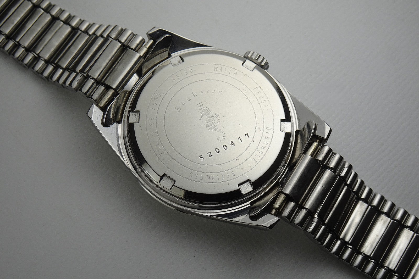 Vintage 1965 JAPAN SEIKO SEA HORSE 66-7000 17Jewels Hand-winding.