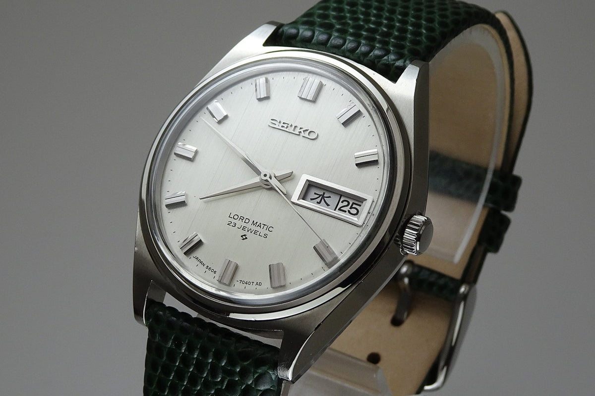 Vintage 1968 JAPAN SEIKO LORD MATIC WEEKDATER 5606-7040 23Jewels Automatic.