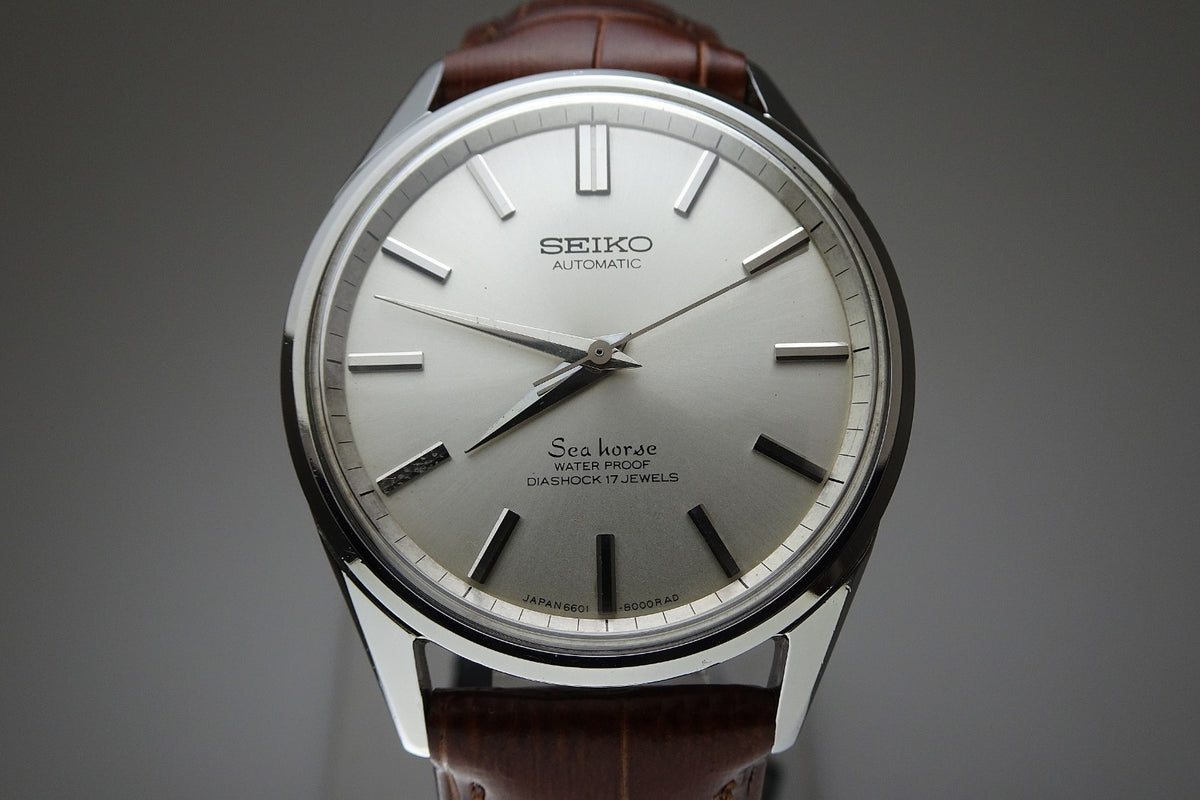 Vintage 1965 JAPAN SEIKO SEA HORSE 6601-8000 17Jewels Automatic.
