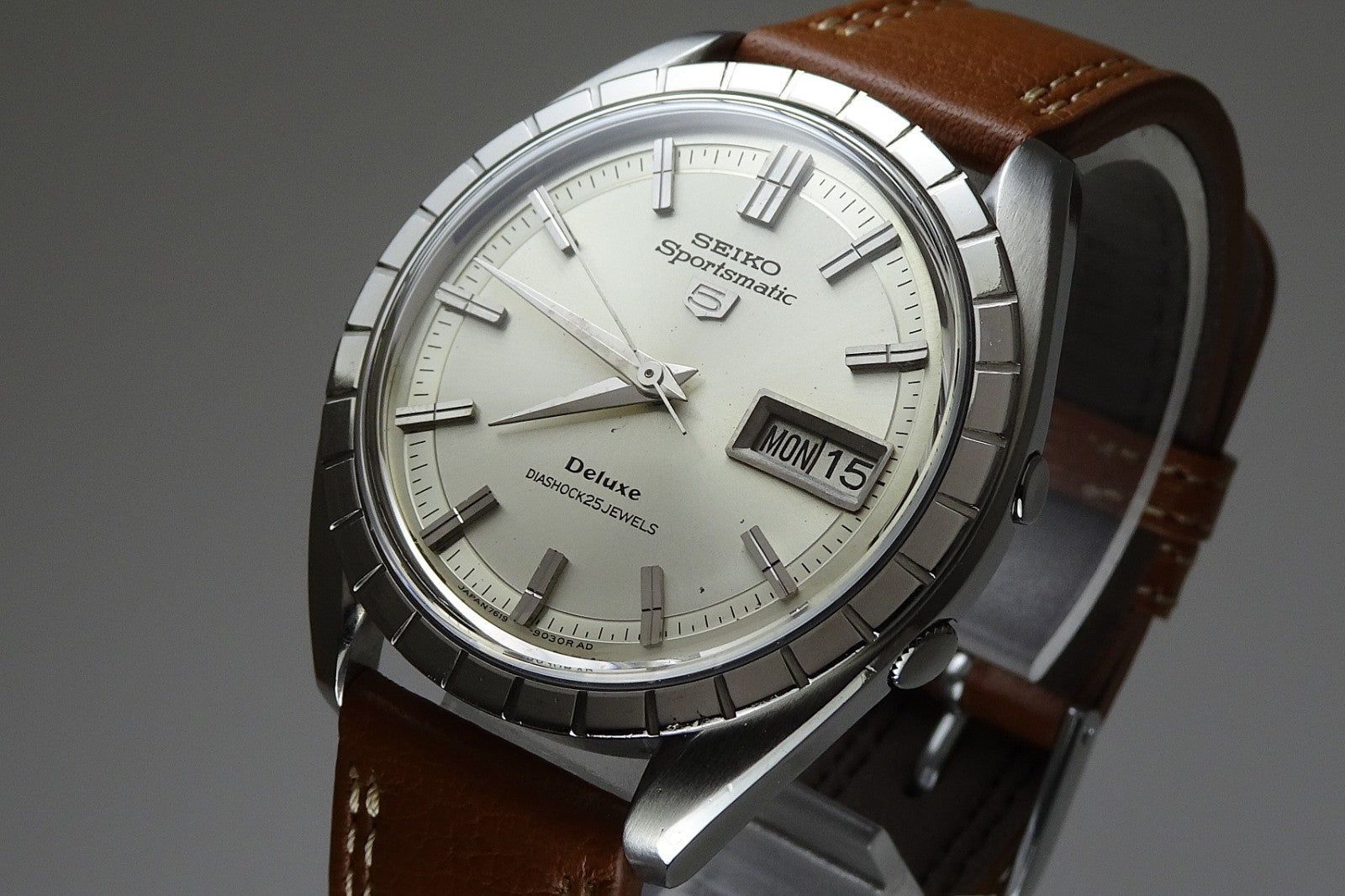 Vintage 1966 JAPAN SEIKO SPORTSMATIC5 DX 7619-9020 25Jewels Automatic.
