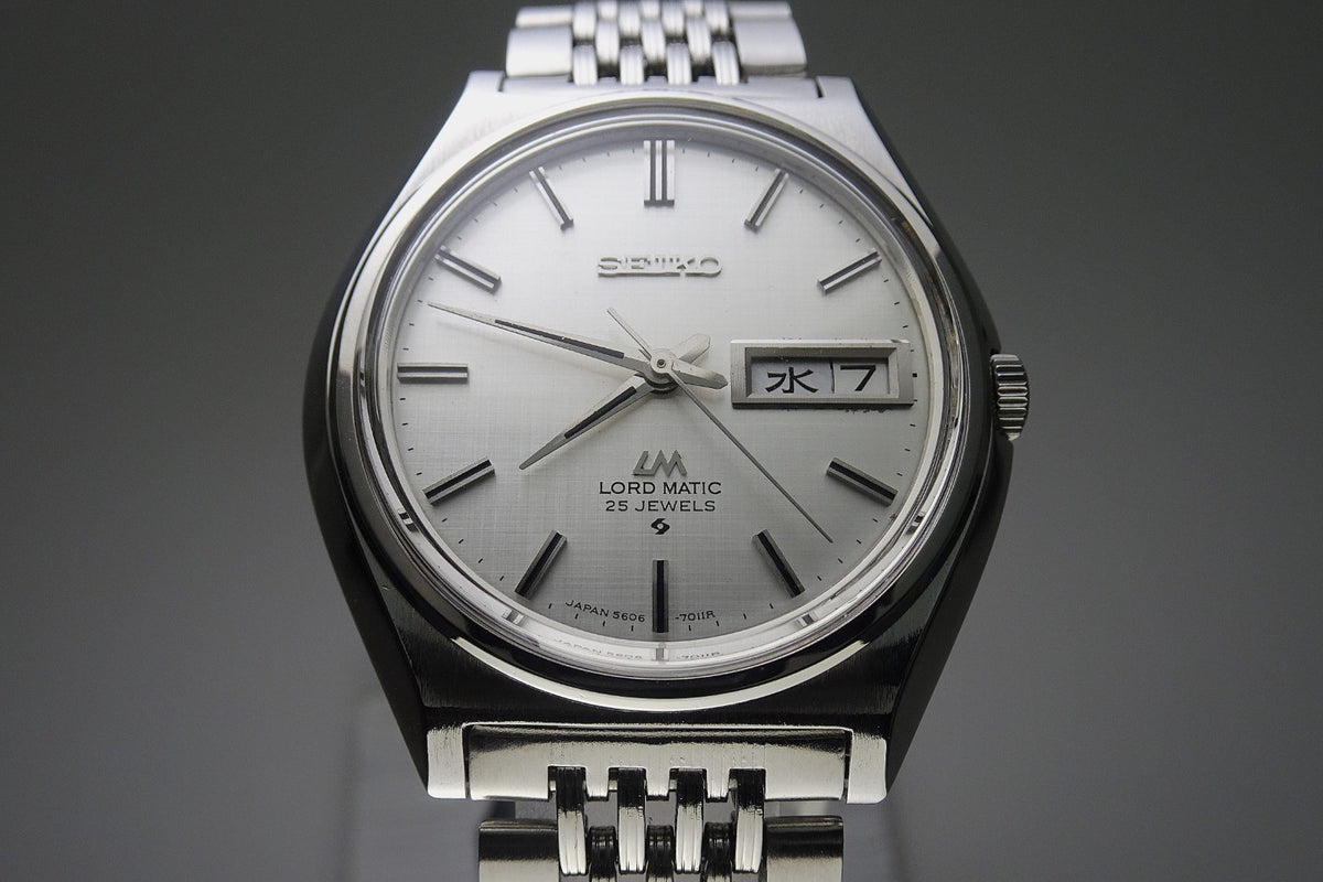 Vintage 1969 JAPAN SEIKO LORD MATIC WEEKDATER 5606-7010 25Jewels Automatic.