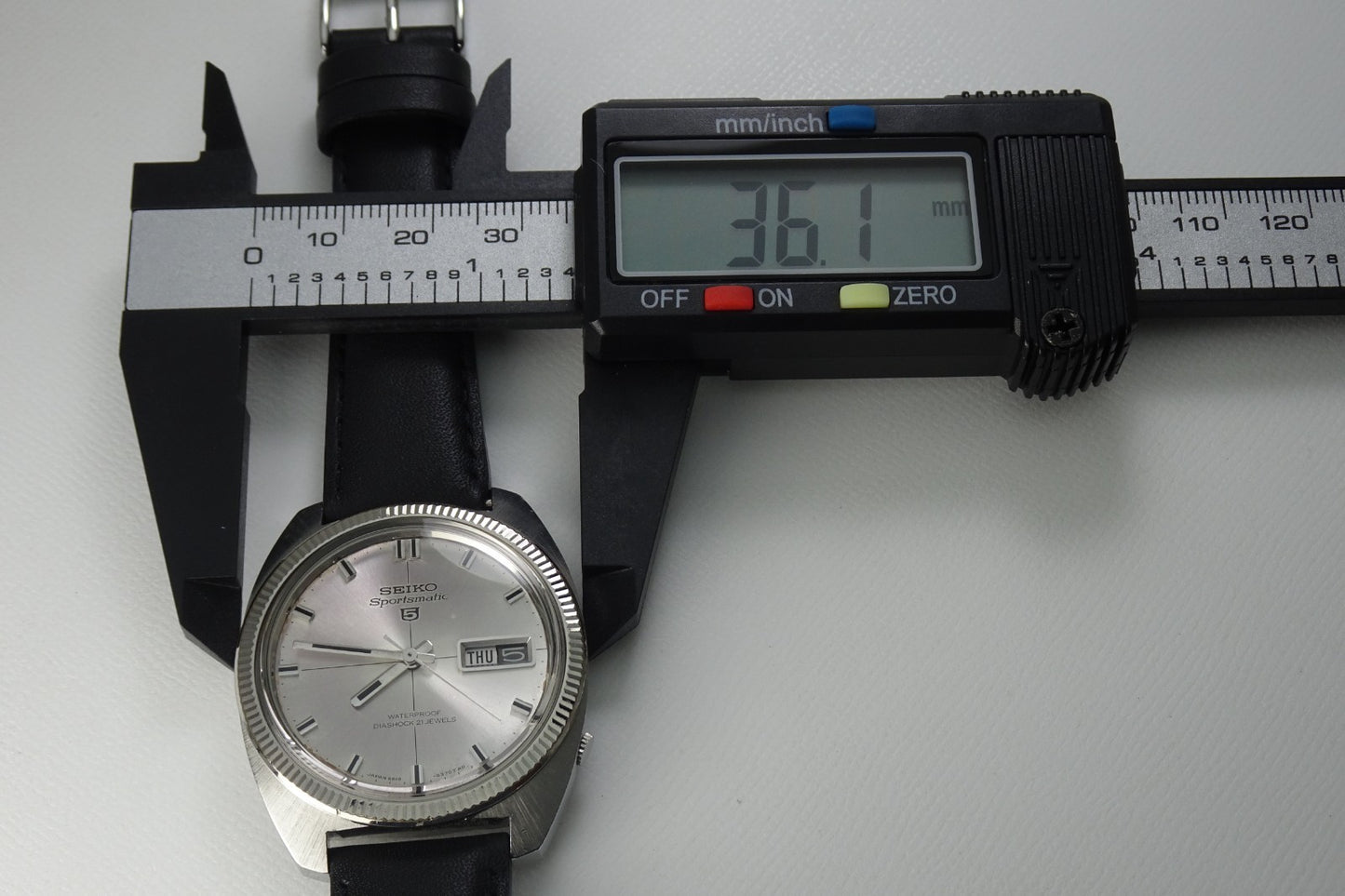 Vintage 1967 JAPAN SEIKO SPORTSMATIC5 6619-8290 21Jewels Automatic.