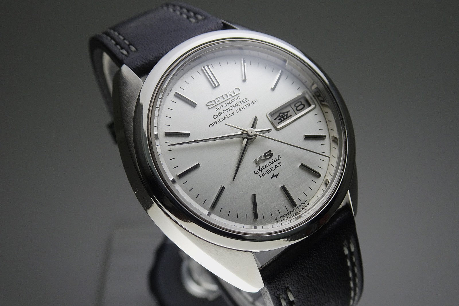 Vintage 1972 JAPAN KING SEIKO CHRONOMETER SP WEEKDATER 5246-6000 25J Automatic.