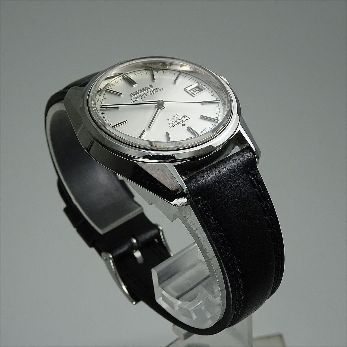 Vintage 1973 JAPAN KING SEIKO CHRONOMETER CALENDAR 5625-7041 25Jewels Automatic.