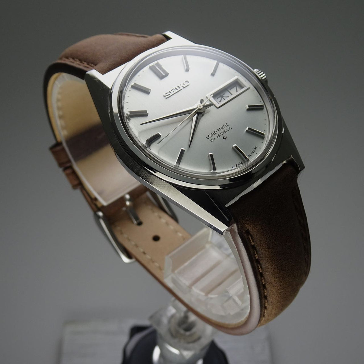 Vintage 1968 JAPAN SEIKO LORD MATIC WEEKDATER 5606-7020 25Jewels Automatic.