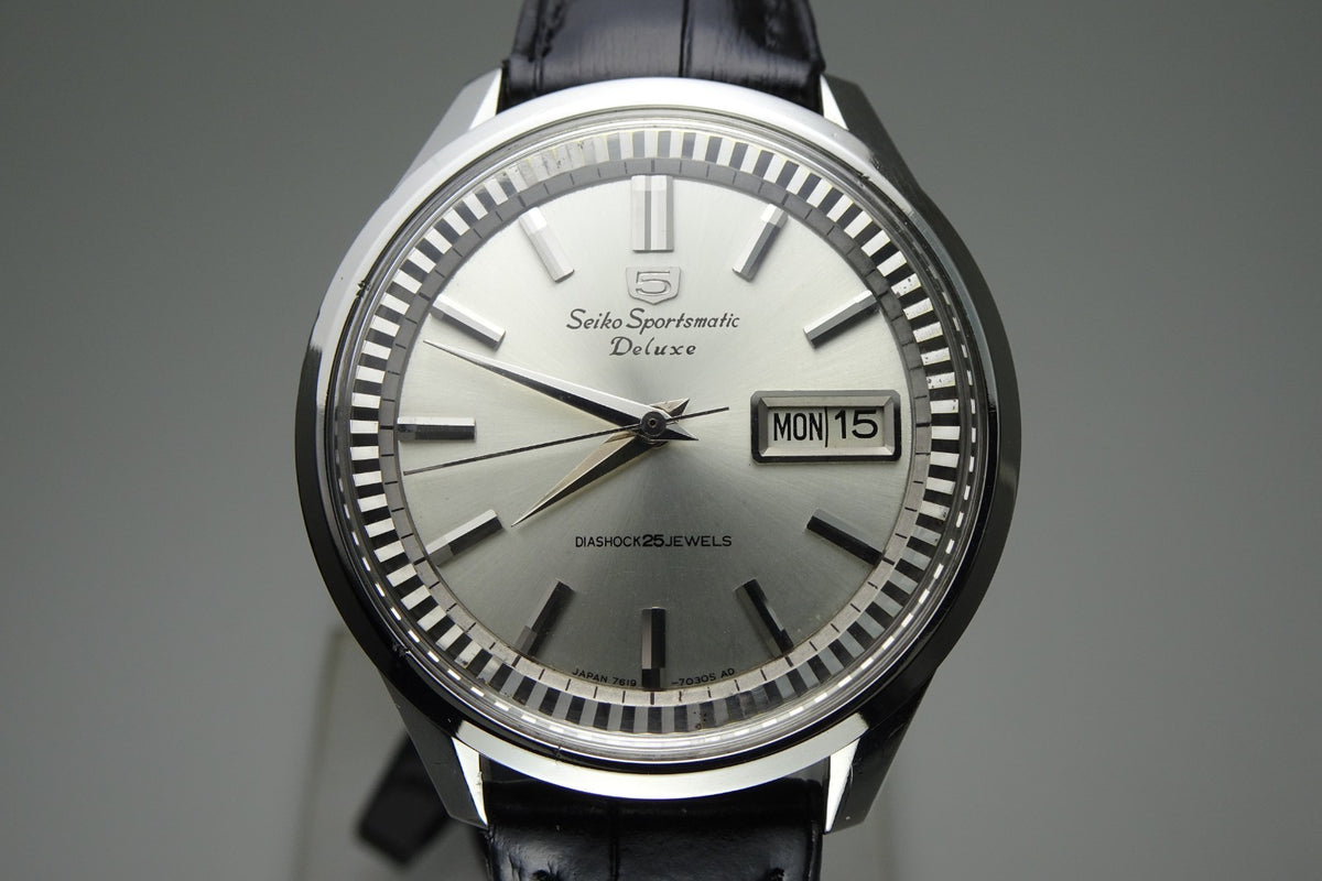Vintage 1965 JAPAN SEIKO 76 SPORTSMATIC5 DX 7619-7060 25Jewels Automatic.