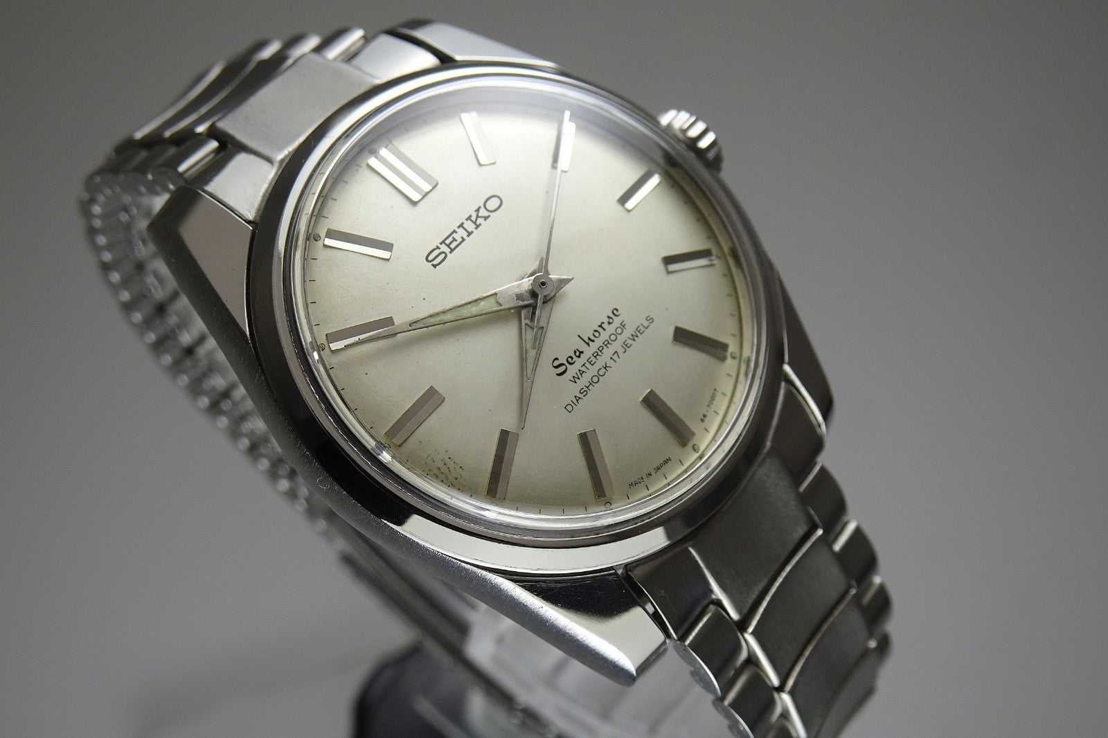 Vintage 1965 JAPAN SEIKO SEA HORSE 66-7000 17Jewels Hand-winding.
