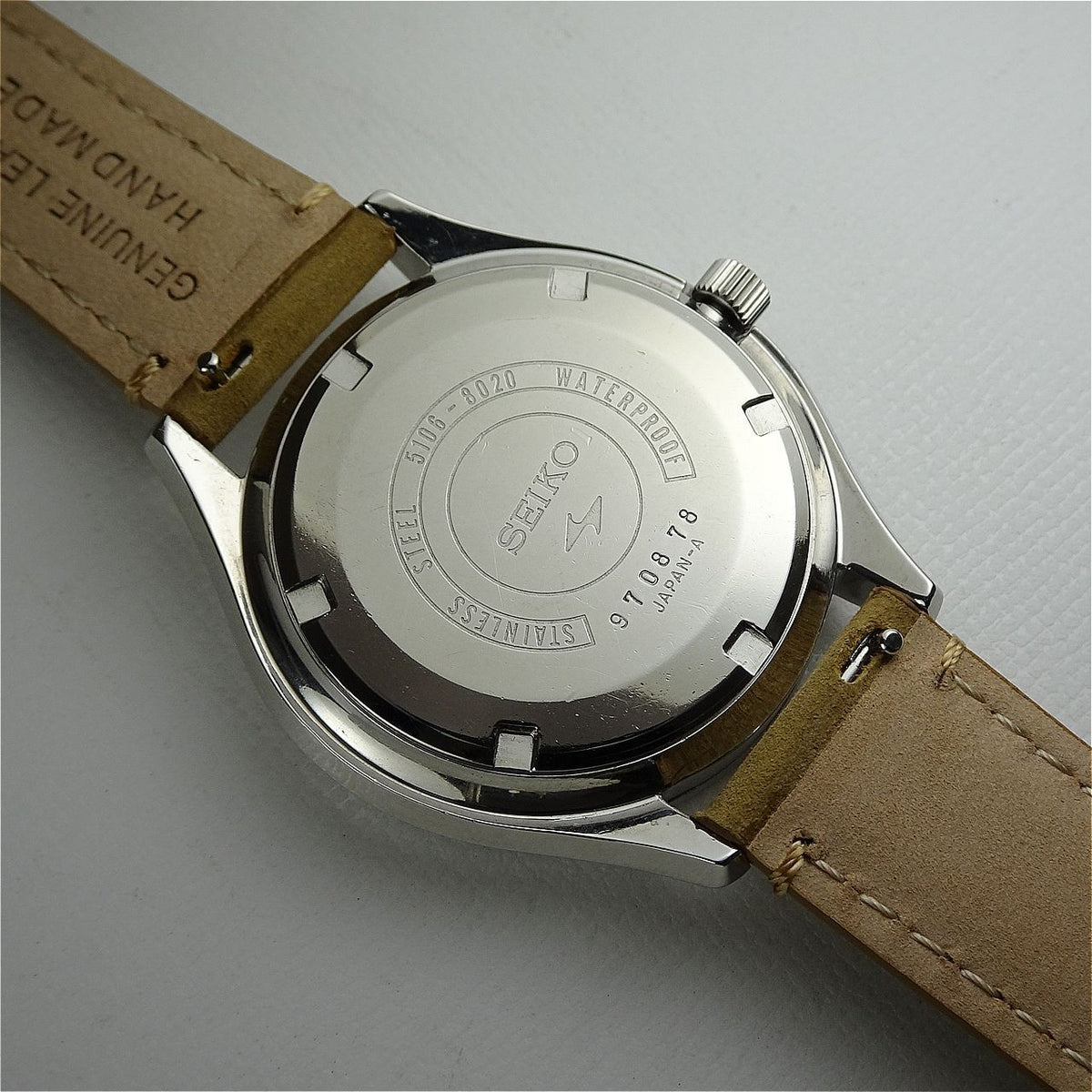 Vintage 1969 JAPAN SEIKO SEIKOMATIC-P WEEKDATER 5106-8020 33Jewels Automatic.