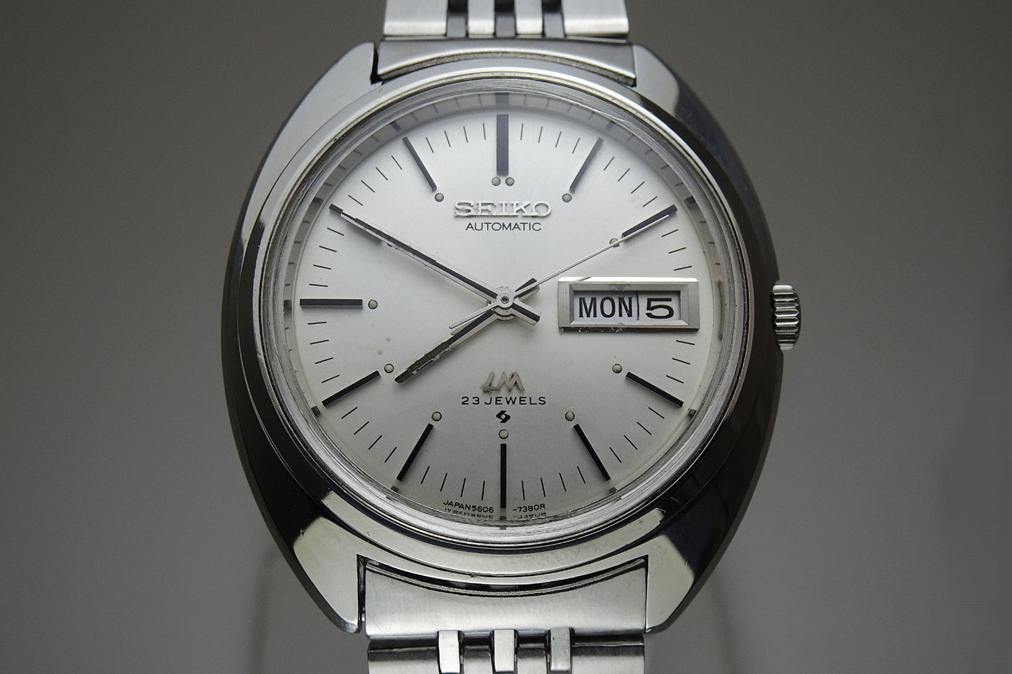 Vintage 1970 JAPAN SEIKO LORD MATIC WEEKDATER 5606-7150 23Jewels Automatic.