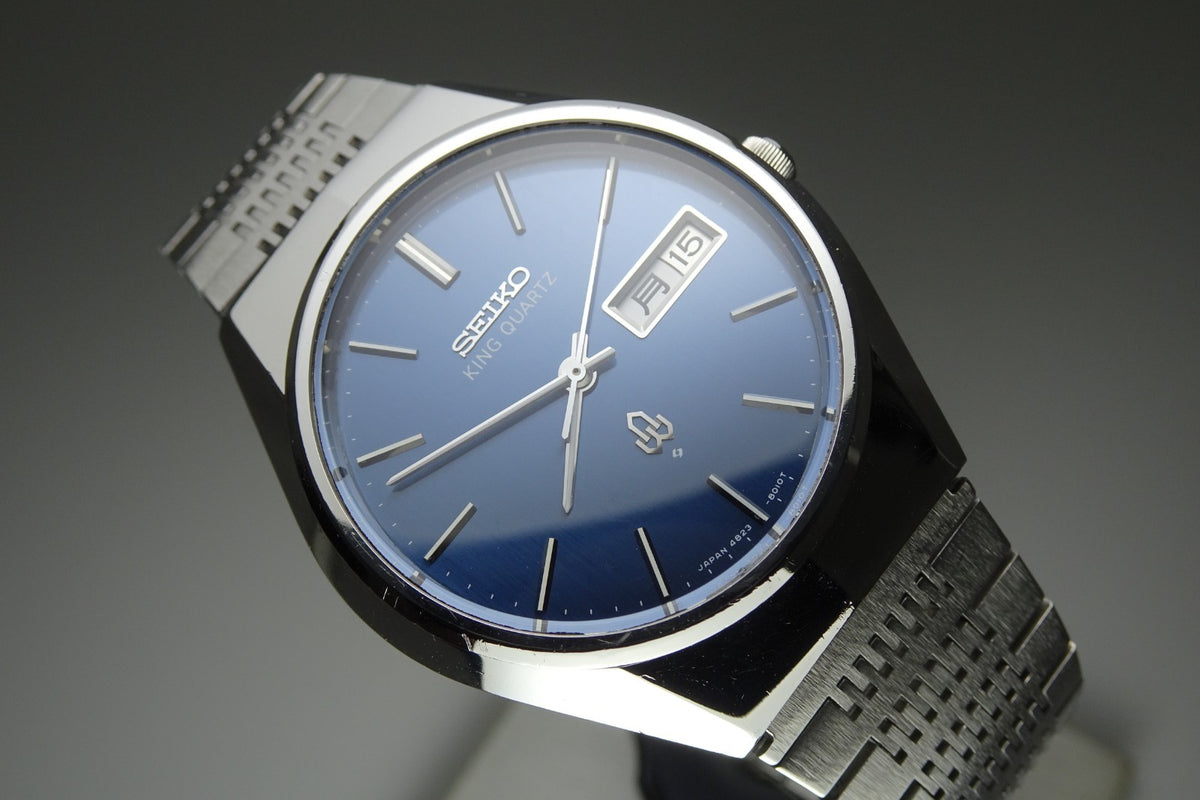 Vintage 1976 JAPAN SEIKO KING QUARTZ 4823-8010 7Jewels Quartz.
