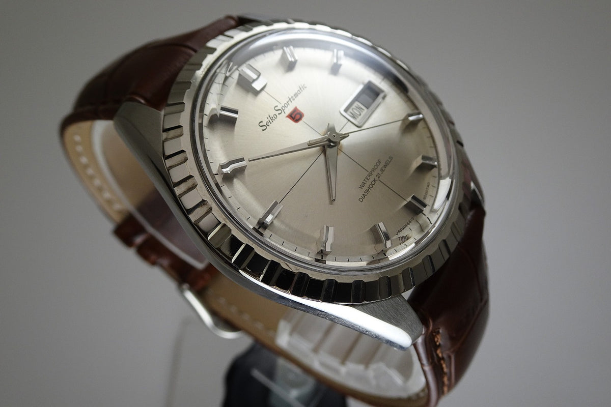 Vintage 1965 JAPAN SEIKO SPORTSMATIC5 6619-9000 21Jewels Automatic.